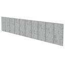 Ver imagem 2 de Kit 10 Placas Cabeceira Modular Estofada Autocolante King - Cinza