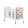 Berço Imperial Branco Acet Com Capitone Bege - 4