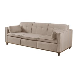 Sofá 3 Lugares em Linho 210cm Bavos Yescasa - 2 Sofá 3 Lugares em Linho 210cm Bavos Yescasa - 2