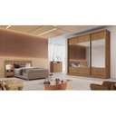 Ver imagem 5 de Guarda Roupa 3 Portas 6 Gavetas com 3 Kit Espelho Malta Novo Horizonte