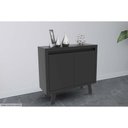 Ver imagem 1 de Buffet de Sala Jantar Me4187 C/ 2 Portas Preto - Tecno Mobili