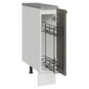 Ver imagem 2 de Balcão Porta-Temperos 20 cm 1 Porta Branco/Cinza Vik Madesa