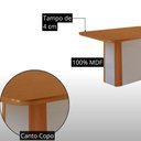 Ver imagem 4 de Mesa de Jantar Isadora 4 Lugares Retangular MDF 120cm Off White Moderna