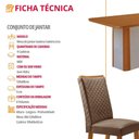 Ver imagem 5 de Mesa de Jantar Isadora 4 Lugares Retangular MDF 120cm Off White Moderna
