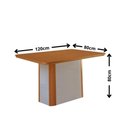 Ver imagem 3 de Mesa de Jantar Isadora 4 Lugares Retangular MDF 120cm Off White Moderna