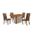 Ver imagem 7 de Mesa de Jantar Isadora 4 Lugares Retangular MDF 120cm Off White Moderna