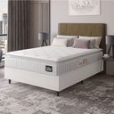 Ver imagem 1 de Cama Box Casal Queen Colchão Espuma D45 Lazio Pillow Top Branco Hellen