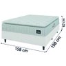 Cama Box Casal Queen Colchão Espuma D45 Lazio Pillow Top Branco Hellen - 4