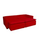 Ver imagem 3 de Sofá Cama Tóquio com Almofadas Soltas 2.20m-verme