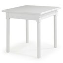 Ver imagem 1 de Mesa Quadrada 4 Lugares em Madeira Maciça Mv Branco