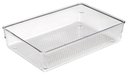 Ver imagem 1 de Cesta Organizadora Gaveta Armário MULTIUSO 1,5 Litros 23×15,3×5,6 cm CRISTAL 1583 PLASVALE
