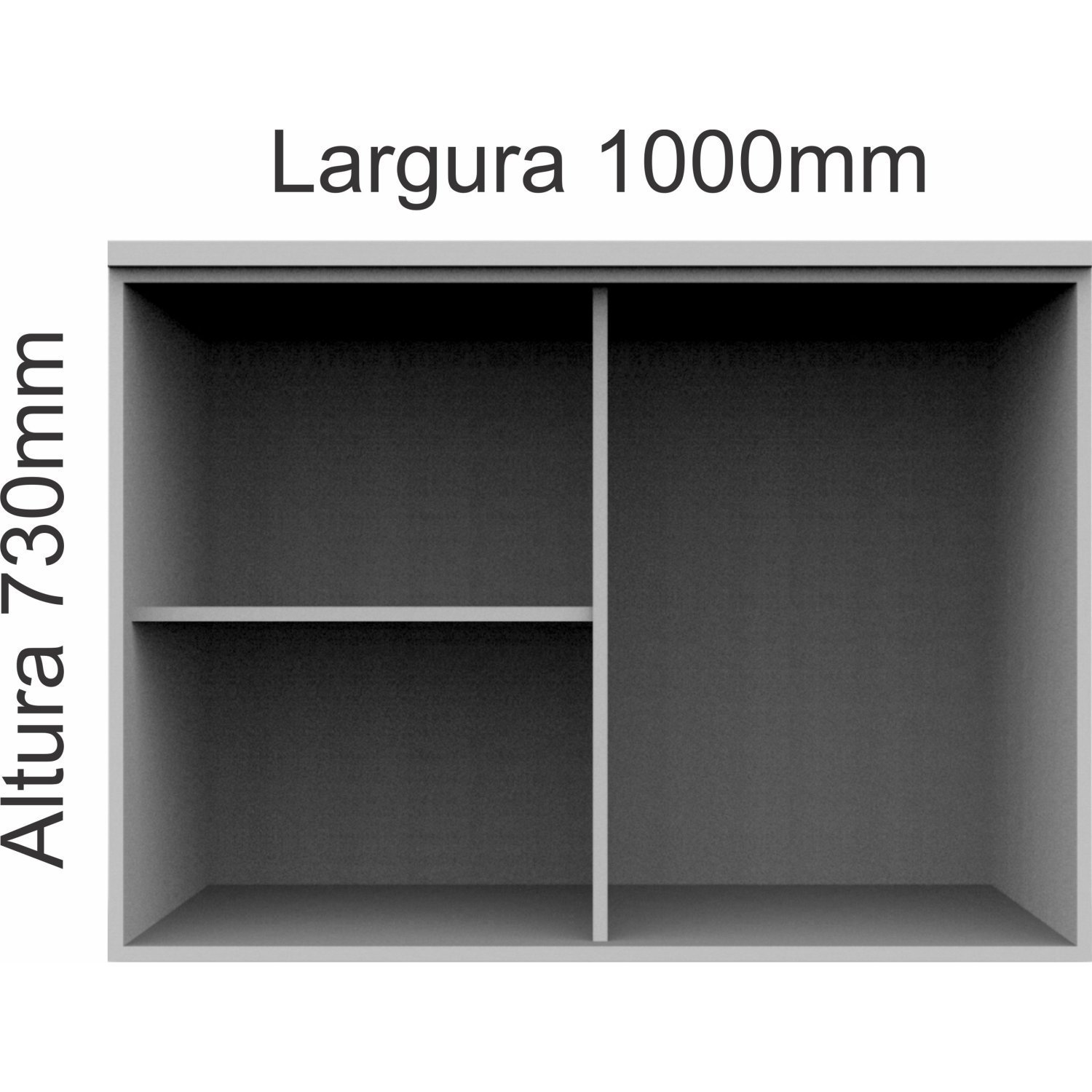 Modulo Aéreo 2 Portas Elegance Móveis Castro - 3