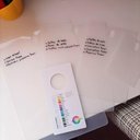 Ver imagem 5 de Kit 4 Tamanhos de Gabaritos para Dobrar Roupas Camisetas Protêa Dello Cristal