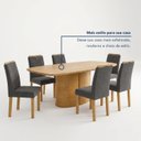 Ver mais imagens de Conjunto de Mesa de Jantar 6 Lugares 180x90cm Diana Carol MDF Cinamomo