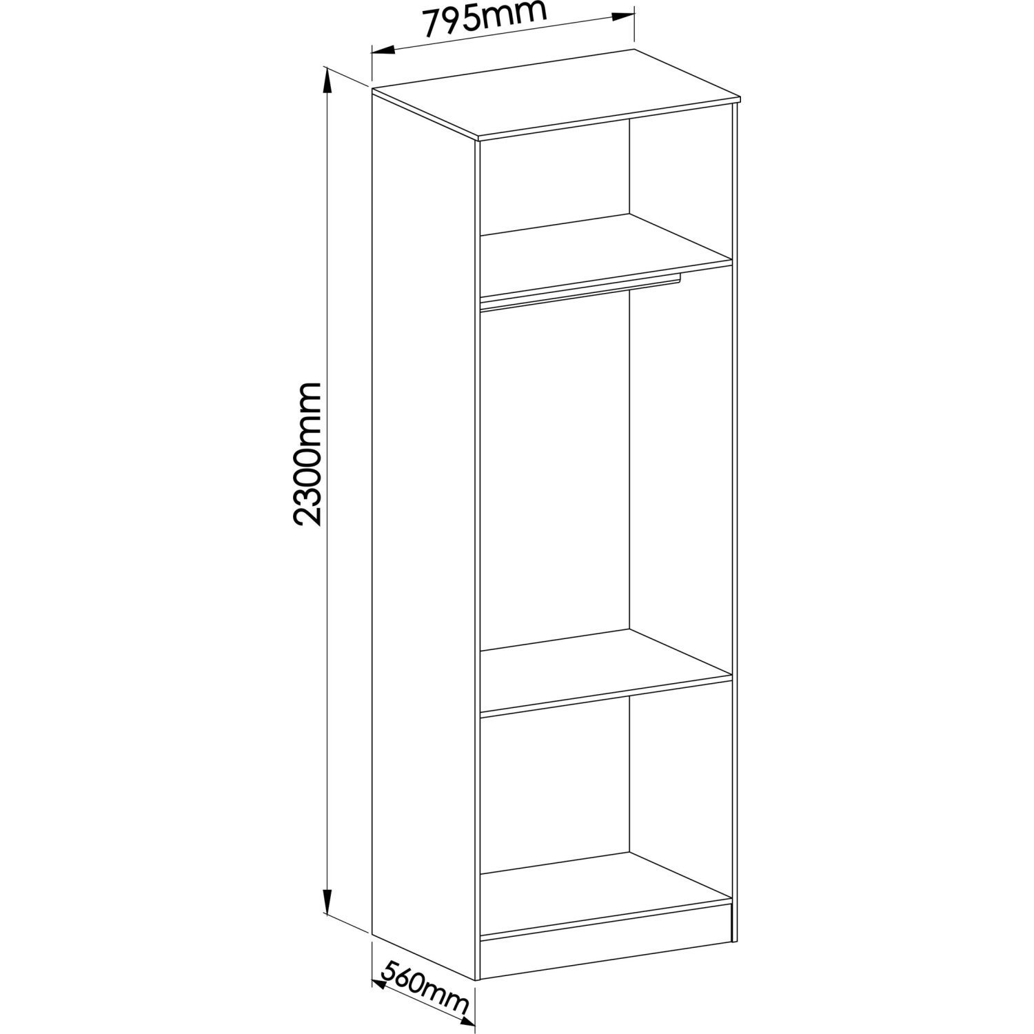 Guarda Roupa Modulado 2 Portas Requinte  - 4