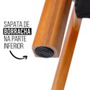 Ver imagem 4 de Cadeira de Jantar Manuela Madeira Maciça Estofada Di Franco Madeira Mel Linho Bege