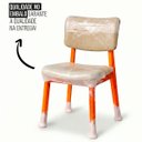 Ver imagem 6 de Cadeira de Jantar Manuela Madeira Maciça Estofada Di Franco Madeira Mel Linho Bege