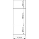 Ver imagem 6 de Guarda Roupa Modulado 2 Portas Requinte 100% MDF Cinza/Duna Line