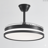 Lustre Ventilador Retrátil Preto Econômico com Led Multicor e Controle - 4