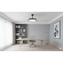 Ver imagem 5 de Lustre Ventilador Retrátil Preto Econômico com Led Multicor e Controle