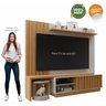 Estante Home Para TV até 65 Polegadas 1 Porta Sândalo com Mesa Puff Sândalo Espresso Moveis - 5