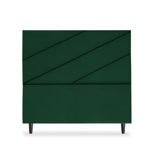 Cabeceira Estofada Queen Cristal 160cm Suede Verde