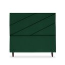 Ver imagem 1 de Cabeceira Estofada Queen Cristal 160cm Suede Verde