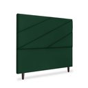 Ver imagem 3 de Cabeceira Estofada Queen Cristal 160cm Suede Verde