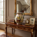 Ver imagem 2 de Vaso Ânfora Decorativo Cerâmica Craquelada Fendi Guepardo Cheetah 36cm Columbus Gold