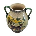 Ver imagem 5 de Vaso Ânfora Decorativo Cerâmica Craquelada Fendi Guepardo Cheetah 36cm Columbus Gold