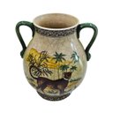 Ver imagem 6 de Vaso Ânfora Decorativo Cerâmica Craquelada Fendi Guepardo Cheetah 36cm Columbus Gold