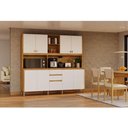 Ver imagem 2 de Armário de Cozinha Ferrari 8P 3g MDF-MDP 218cm Off White Cinamomo Valdemóveis