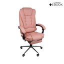 Ver imagem 2 de Cadeira de Escritório Oficial Presidente Ergonômic Apoio Pés Rosa Chiclete