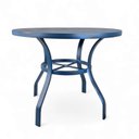 Ver imagem 1 de Mesa de Alumínio Antonella p/ Área Gourmet Redonda 60cm:Azul