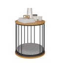 Ver imagem 6 de Estante Home Para TV até 65 Polegadas 1 Porta Sândalo com Mesa Puff Sândalo Espresso Moveis