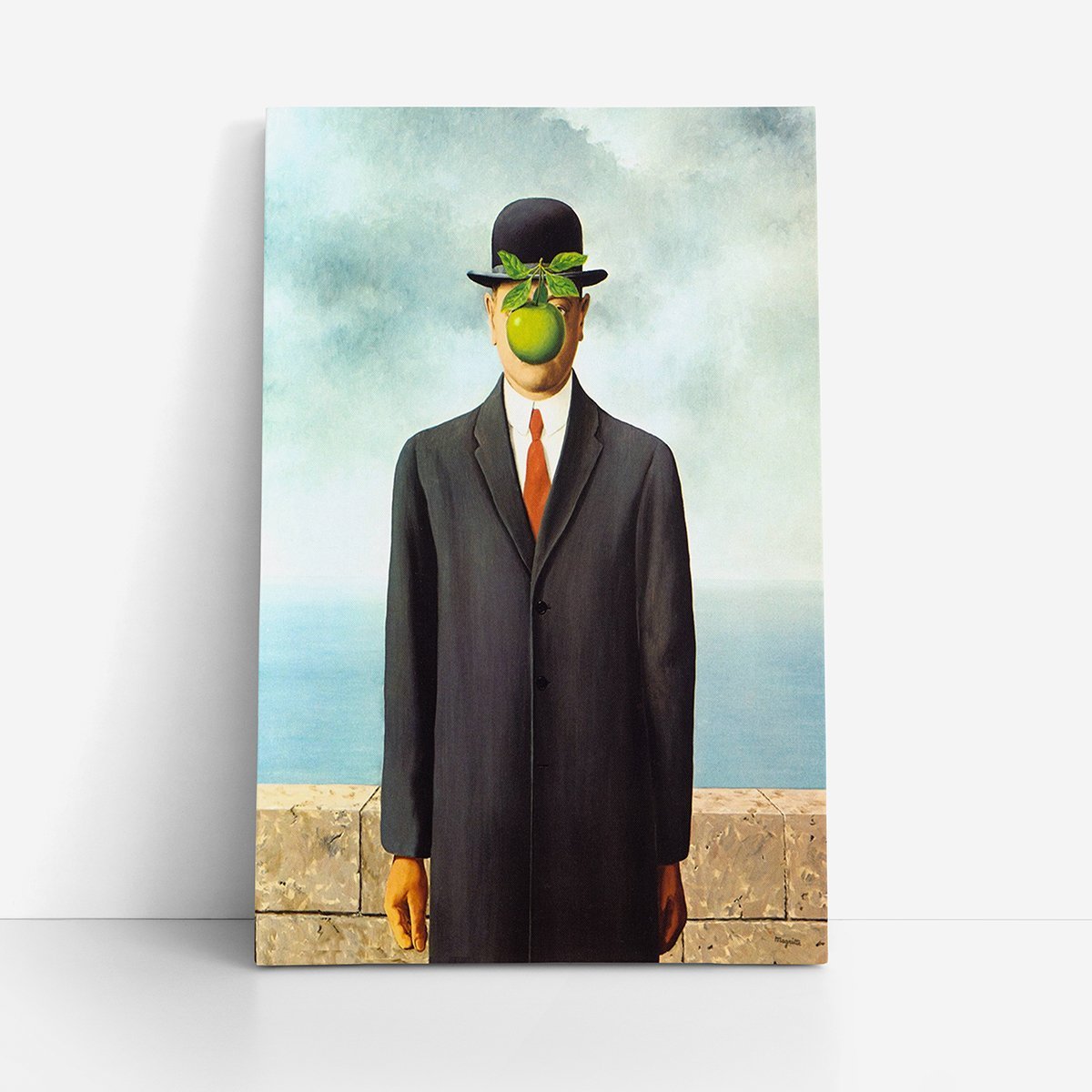 Quadro Rene Magritte O Filho do Homem Canvas 60x40cm MadeiraMadeira Quadro Rene Magritte O Filho do Homem Canvas 60x40cm MadeiraMadeira