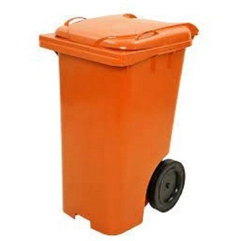 Conteiner Plastico 240 Litros:Laranja
