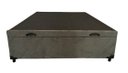 Ver imagem 1 de Cama Box Baú Viúvao Suede Cinza Com 128cm de Largura