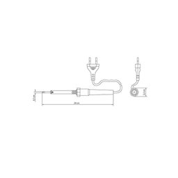 Ferro de Solda Tramontina 70 W 127 V com Empunhadura Plastica - 3