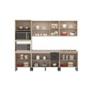 Ver imagem 5 de Cozinha Completa Modulada Firenze 05 Peças 14 Portas e 02 Gavetas Cinza/Avena Touch/Grafito