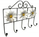 Ver imagem 1 de Cabide com Flor Artesanal Rústico Decorativo de Ferro para Quarto de Parede Libertas Rosas Artesanat
