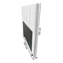 Ver imagem 2 de Cabeceira Estofada Lia 160 cm Para Cama Box Quarto Queen Size MV Estofados Sintético Branco