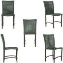 Ver imagem 5 de 4 Cadeiras Cannes Corda Náutica e Mesa com Tampo Ripado 1,00m em Alumínio com Pintura Eletrostática