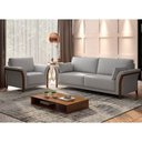 Ver imagem 2 de Sofá 3 Lugares 222cm Perry Linho Cinza Claro - Sallar Home