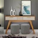 Ver imagem 1 de 2 Puff Triunfo Viena Tecido em Linho Pé Plastico:cinza