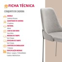 Ver imagem 6 de Conjunto com 2 Cadeiras Metal Vicenza Moderna Mobilia