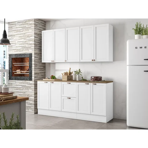 Cozinha Completa 4 Peças 9 Portas 2 Gavetas Unna Yescasa