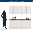 Ver imagem 5 de Cozinha Completa Modulada 4 Peças 9 Portas 2 Gavetas Unna Yescasa Branco