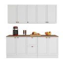Ver imagem 3 de Cozinha Completa Modulada 4 Peças 9 Portas 2 Gavetas Unna Yescasa Branco
