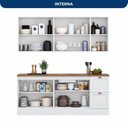Ver imagem 6 de Cozinha Completa Modulada 4 Peças 9 Portas 2 Gavetas Unna Yescasa Branco